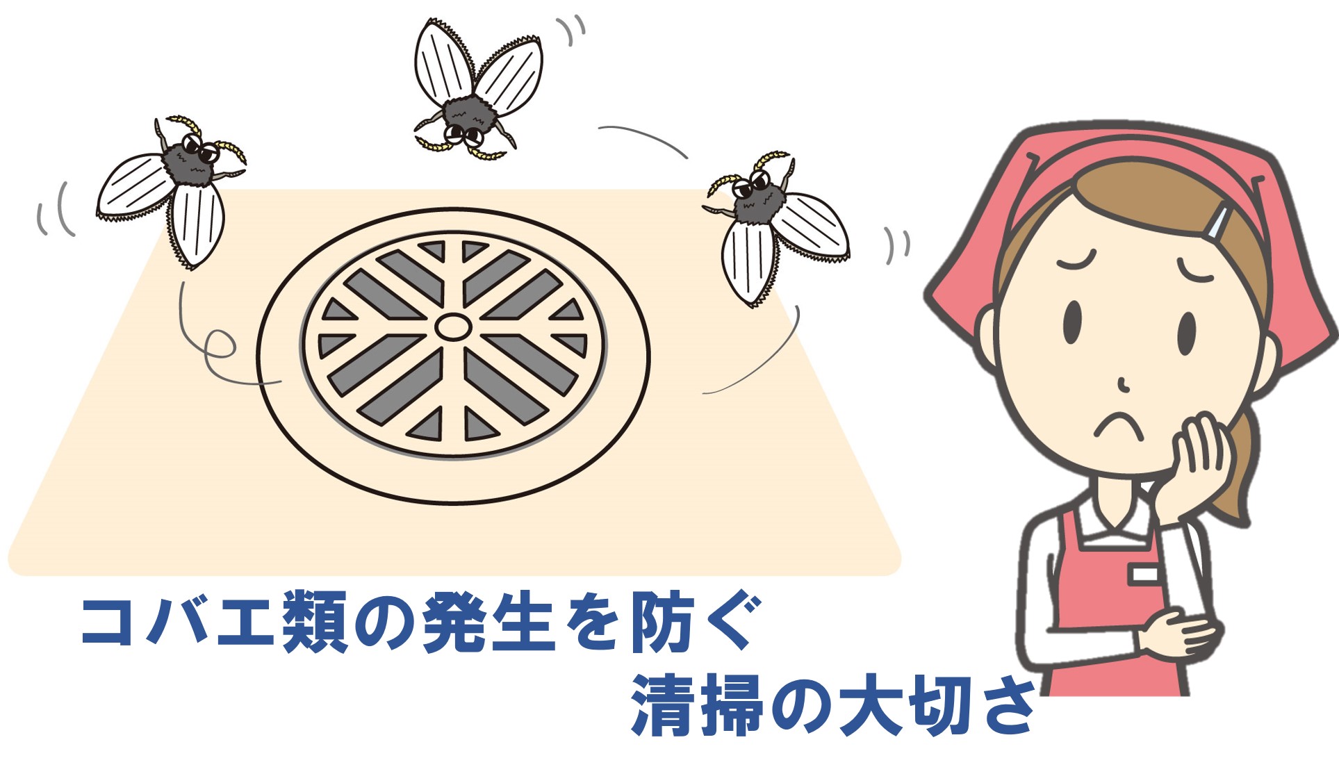 コバエ類の発生を防ぐ清掃の大切さ